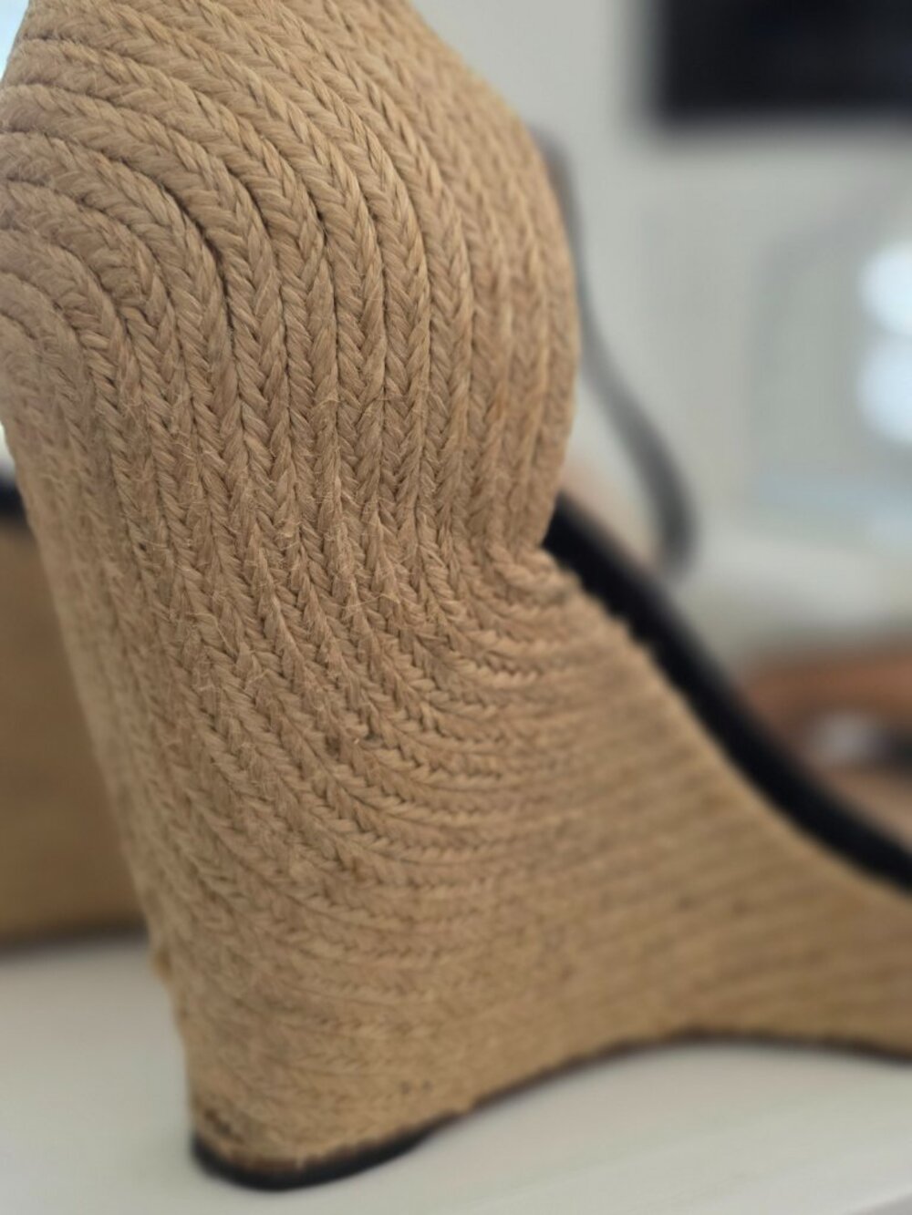 Gucci Horsebit Black Suede Espadrille Wedge Sandals - Size 7US - Picture 6 of 8